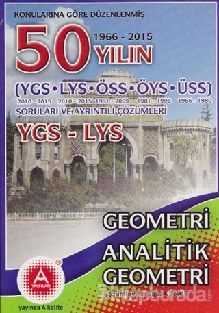YGS - LYS Geometri 51 Yılın Çıkmış Soruları ve Ayrıntılı Çözümleri %15
