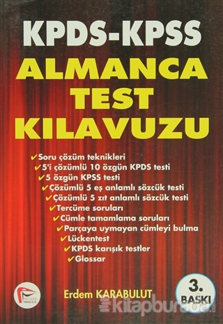 KPDS KPSS Almanca Test Kılavuzu Erdem Karabulut