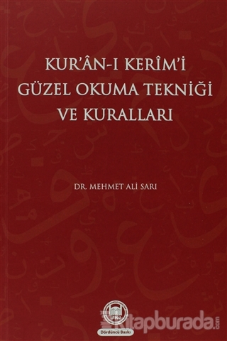 Kur'an-ı Kerimi Güzel Okuma Tekniği Ve Kuralları Mehmet Ali Sarı