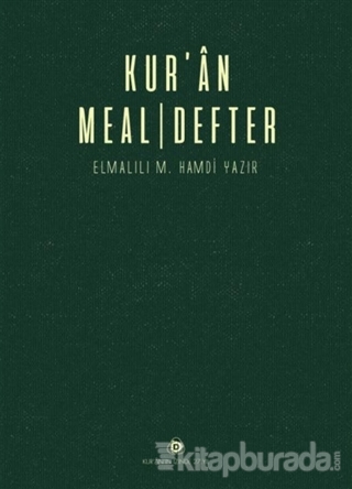 Kur'an Meal - Defter (Ciltli)