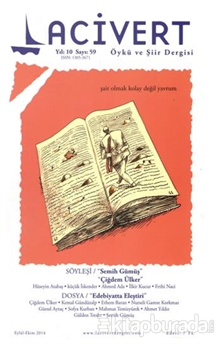 Lacivert Öykü ve Şiir Dergisi Sayı : 59 Eylül-Ekim 2014 Kolektif