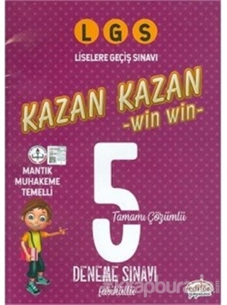 LGS Kazan Kazan Tamamı Çözümlü 5 Deneme Sınavı