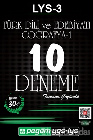 LYS - 3 Türk Dili ve Edebiyatı - Coğrafya 1 Tamamı Çözümlü 10 Deneme K