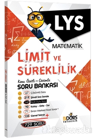 LYS Matematik Limit ve Süreklilik Konu Özetli Çözümlü Soru Bankası Kol