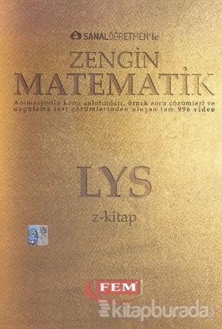 LYS Z-Kitap Sanal Öğretmenle Zengin Matematik Komisyon