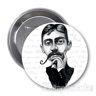 Marcel Proust (Karikatür) - Rozet