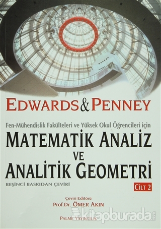 Matematik Analiz ve Analitik Geometri 2 %15 indirimli Edwards-Penney