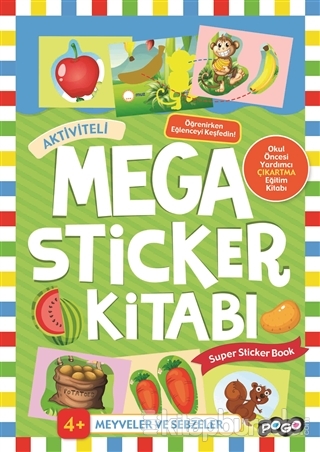 Mega Sticker - Meyveler ve Sebzeler