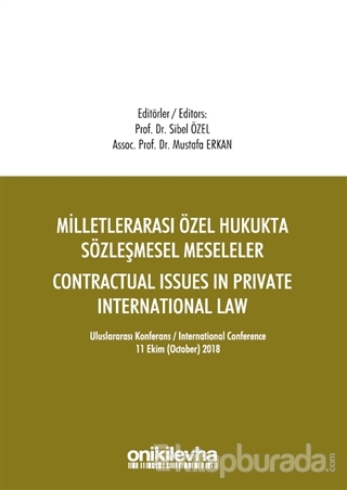 Milletlerarası Özel Hukukta Sözleşmesel Meseleler - Contractual Issues in Private International Law