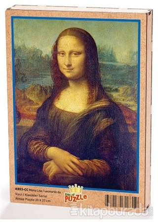 Mona Lisa - Leonardo da Vinci Ahşap Puzzle 204 Parça (KR03-CC) Kolekti