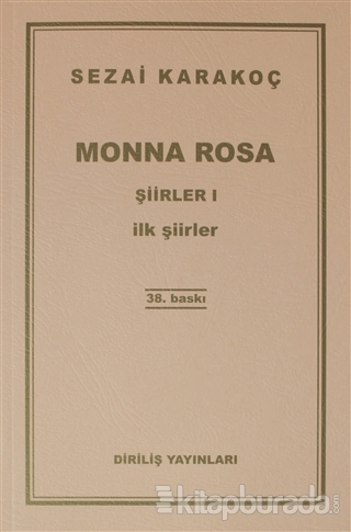 Monna Rosa - Şiirler 1 Sezai Karakoç
