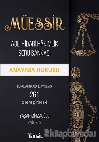 Müessir Adli-İdari Hakimlik Soru Bankası - Anayasa Hukuku Yaşar Mirzao