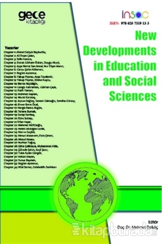 New Developments in Education and Social Sciences Mehmet Dalkılıç
