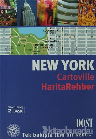 New York Cartoville Harita Rehber (Ciltli)
