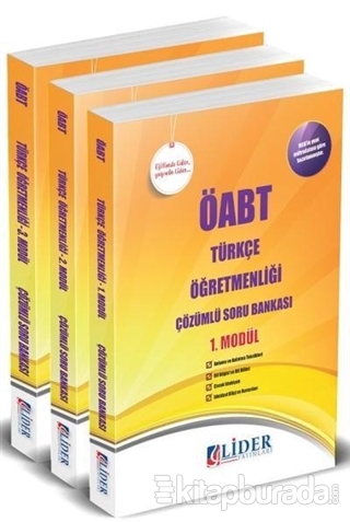 ÖABT Türkçe Öğretmenliği Çözümlü Soru Bankası Modüler Set