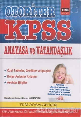 2012 Otoriter KPSS Anayasa ve Vatandaşlık %15 indirimli Gürcan Yurtsev