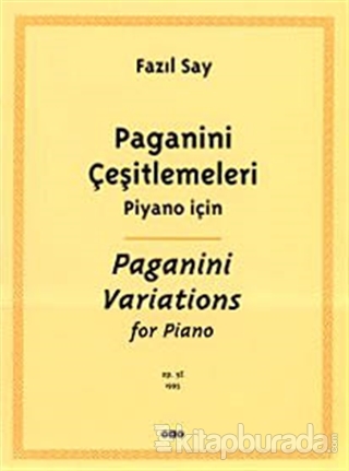 Paganini Çeşitlemeleri Piyano İçin Paganini Variations For Piano Fazıl