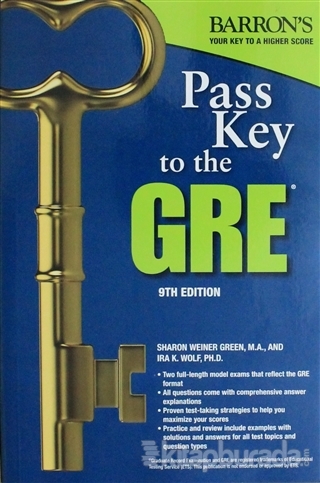 Pass Key to the Gre Test Sharon Weiner Green