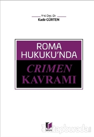 Roma Hukuku'nda Crimen Kavramı