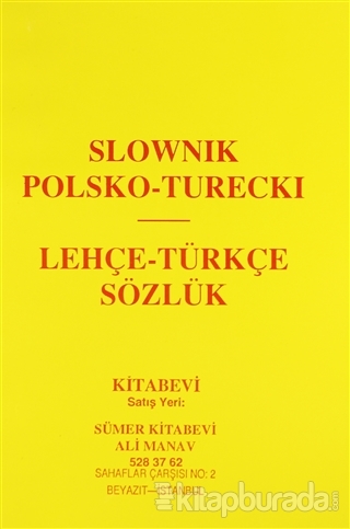 Slownik Polsko-Turecki, Lehçe-Türkçe Sözlük