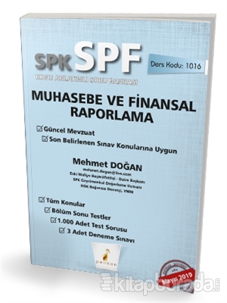 SPK - SPF Muhasebe ve Finansal Raporlama Konu Anlatımlı Soru Bankası