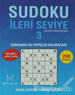 Sudoku İleri Seviye 3 Okan Arıkan