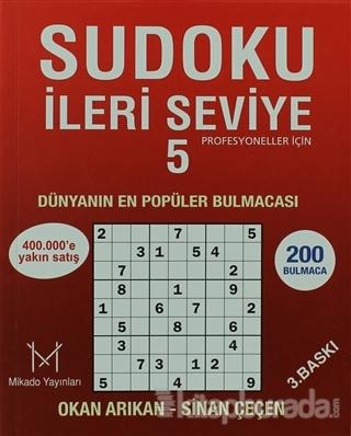 Sudoku İleri Seviye 5 Okan Arıkan