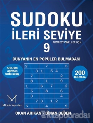 Sudoku İleri Seviye 9 Okan Arıkan