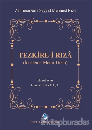 Tezkire-i Rıza Zehrimarzade Seyyid Mehmed Rıza