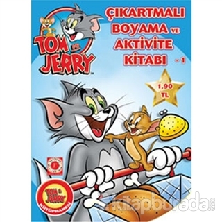 Tom ve Jerry Çıkartmalı Boyama Ve Aktivite Kitabı