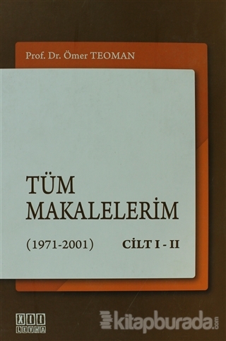 Tüm Makalelerim (1971-2001) Cilt 1-2 (Ciltli)