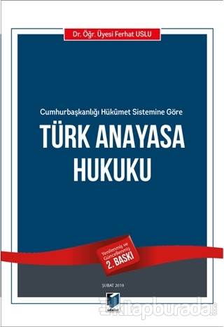 Türk Anayasa Hukuku Ferhat Uslu