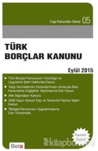 Türk Borçlar Kanunu (Eylül 2015) Celal Ülgen