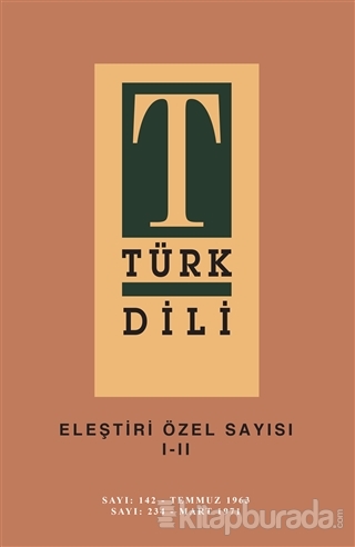 Türk Dili Eleştiri Özel Sayısı 1-2
