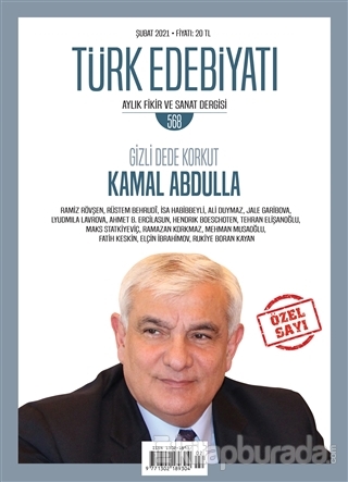 Türk Edebiyatı Dergisi Sayı: 568 Şubat 2021