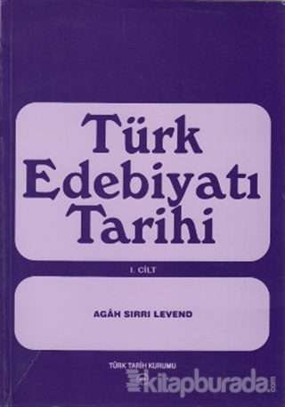 Türk Edebiyatı Tarihi %15 indirimli Agah Sırrı Levend