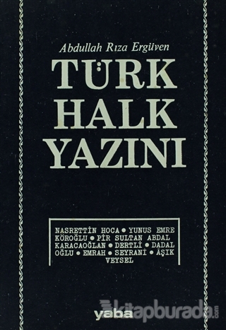 Türk Halk Yazını Abdullah Rıza Ergüven