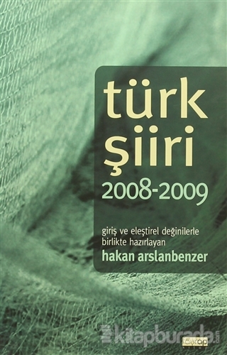 Türk Şiiri 2008-2009 %15 indirimli Hakan Arslanbenzer