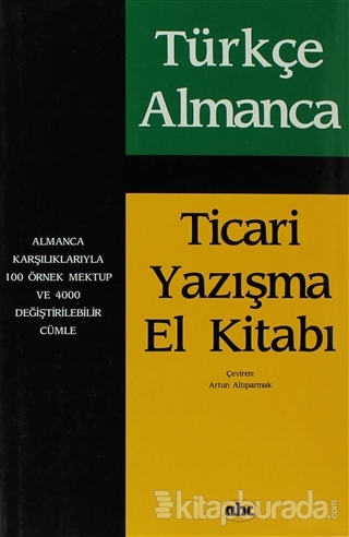 Türkçe Almanca Ticari Yazışma El Kitabı (Ciltli)