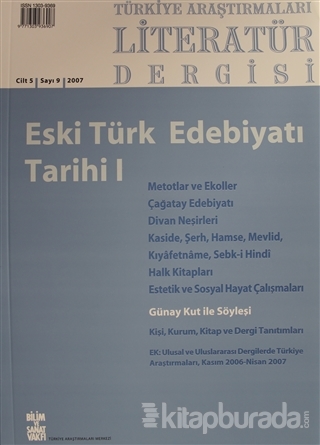 Türkiye Araştırmaları Literatür Dergisi Cilt 5 Sayı: 9 Kolektif