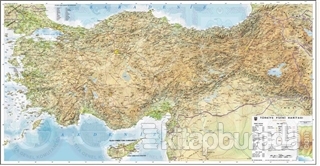 Türkiye Fiziki Haritası Duvar Halısı