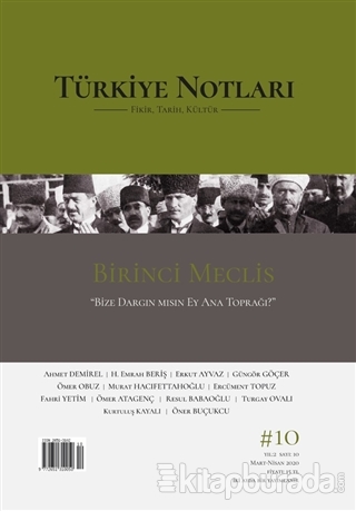 Türkiye Notları Fikir Tarih Kültür Dergisi Sayı: 10
