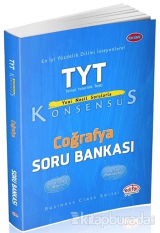 TYT Konsensüs Coğrafya Soru Bankası Kolektif