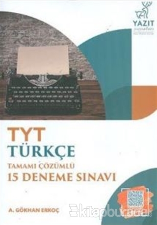 TYT Türkçe Tamamı Çözümlü 15 Deneme Sınavı 2020 A. Gökhan Erkoç