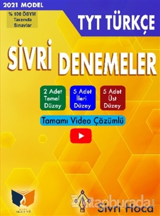 TYT Türkçe Tamamı Video Çözümlü Sivri Denemeler
