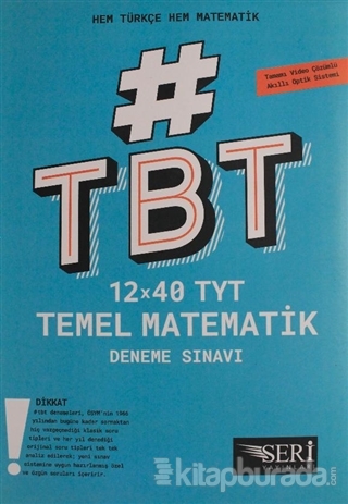 TYT Türkçe ve Matematik TBT Deneme Sınavı Kolektif