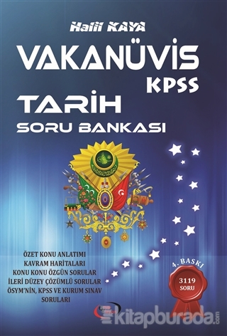 KPSS Tarih Vakanüvis Soru Bankası 2016 Halil Kaya