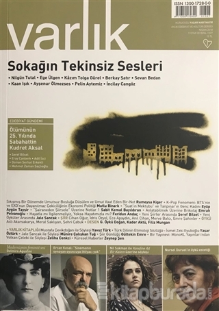 Varlık Aylık Edebiyat ve Kültür Dergisi Sayı: 1327 - Nisan 2018 Kolekt