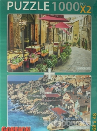 Vintage Cafe - Temel Reis Kasabası  Puzzle (2 X 1000 Parça)