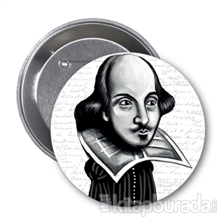 William Shakespeare (Karikatür) - Rozet